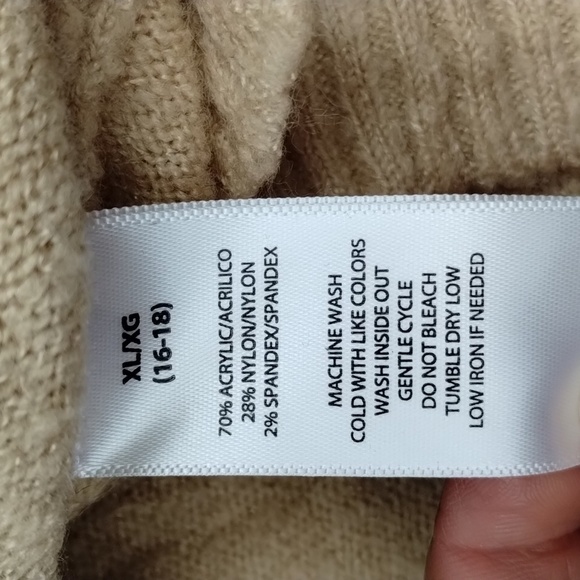 Beachlunchlounge women's XL (16-18) leopard print tan pink sweater long sleeve - Picture 8 of 11